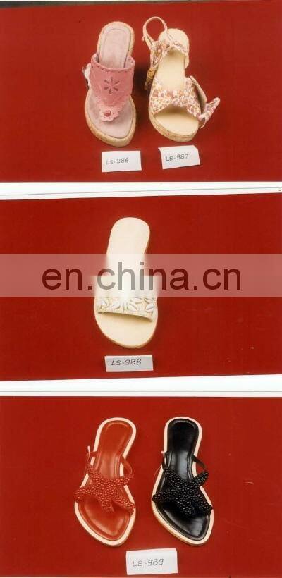 Wholesale latest design ladies/girls flat sandles