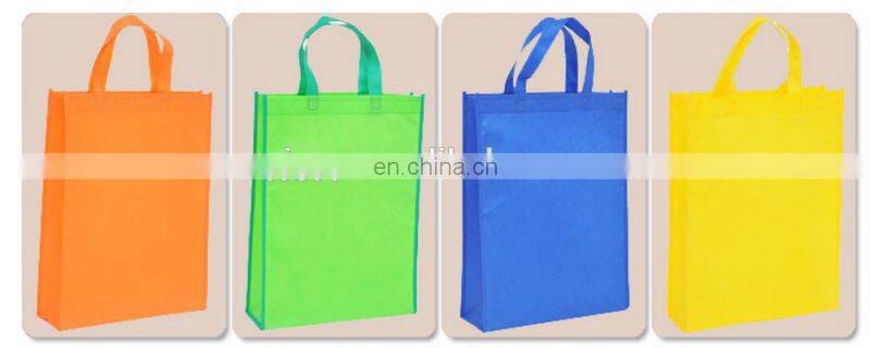 Cheap pure color non woven gift printed shopping bag
