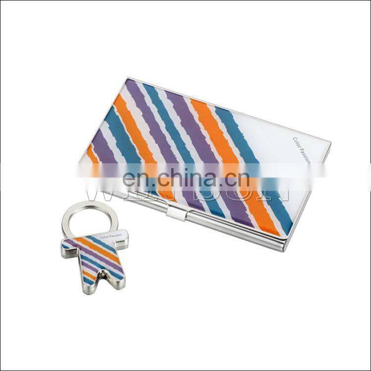 Elegant metal business card holder for men as business gift