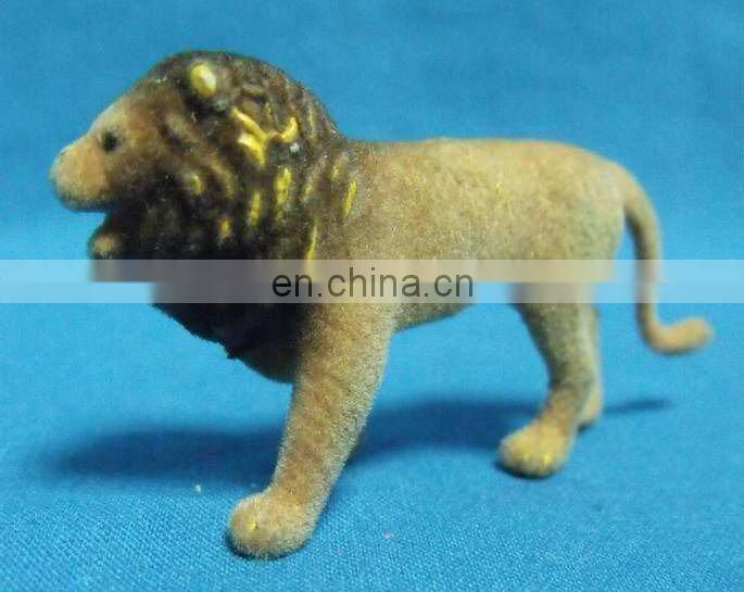 lovely pvc flocking dog toy