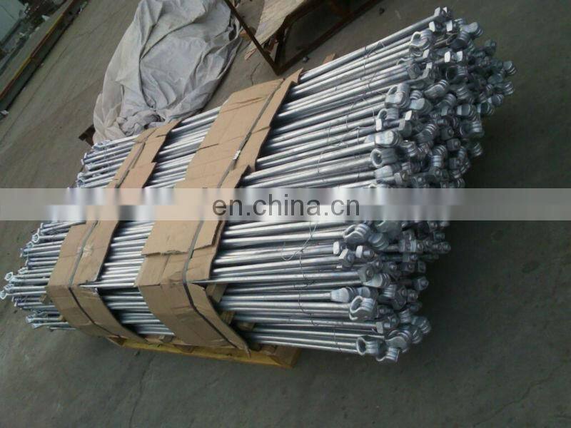 Drop Forged Galvanized Steel Ground rod earth rod guy anchor Rod