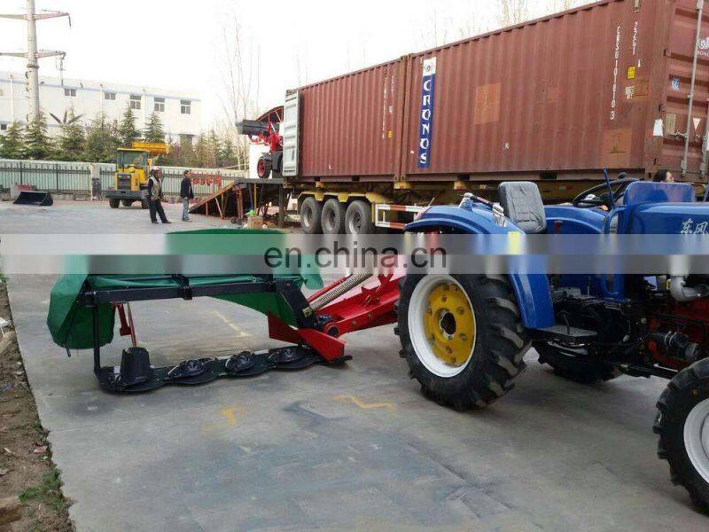 Disc mower with different discs, rotary disc mower tractor