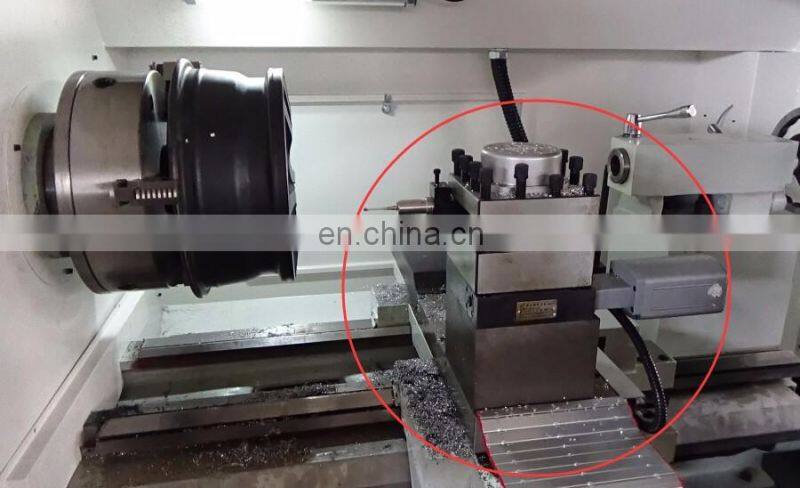 CK6180W Special designed software alloy wheel repair cnc lathe