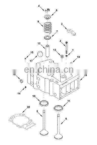 Valve Insert 3028070 3418052 cummins L10 engine valve