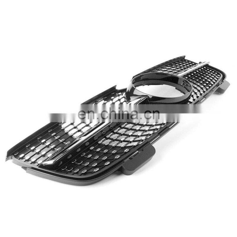 Front Diamonds Grill Grille black Fit for Mercedes Benz X164 GL-Class 06-12 ABS