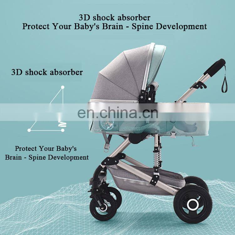 Factory price EN1888 baby stroller pram 3 in 1 travel system