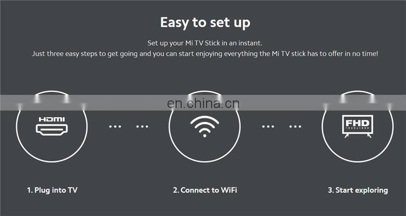 Xiaomi Smart Mi TV Stick EU US Version Google Assistant Netflix Android TV sticks 1080P HD Portable Fire TV Stick