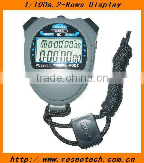 water resistant stop watch clock