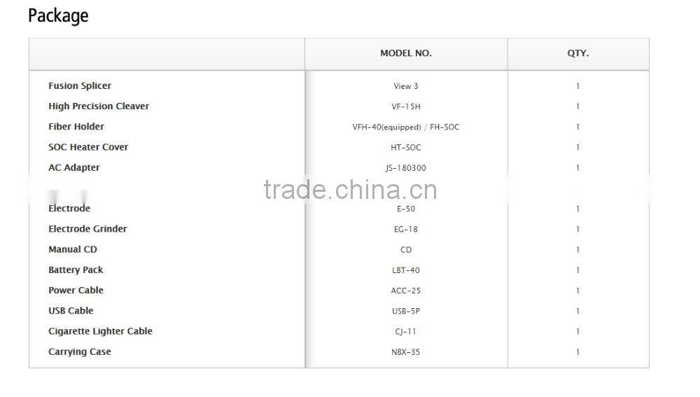 INNO View 3 Industry Standard Active V-Groove Fusion Splicer w/VF-15H Cleaver