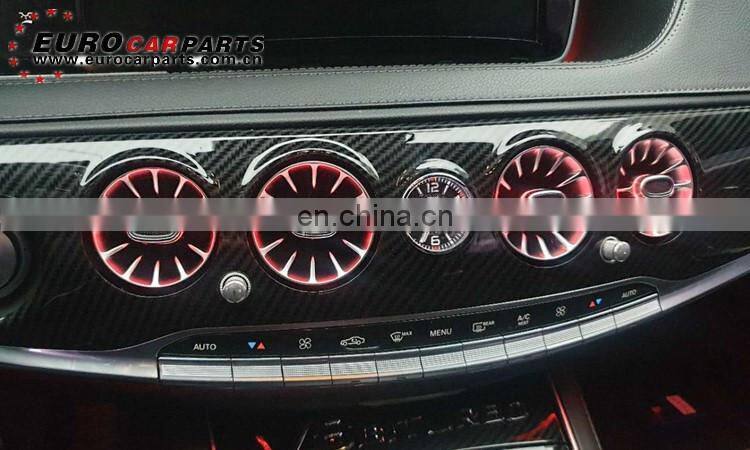 W222 air vents ambient fit for S class W222 2014-2019year W222 interior air vents light with 64 colors 7 colors