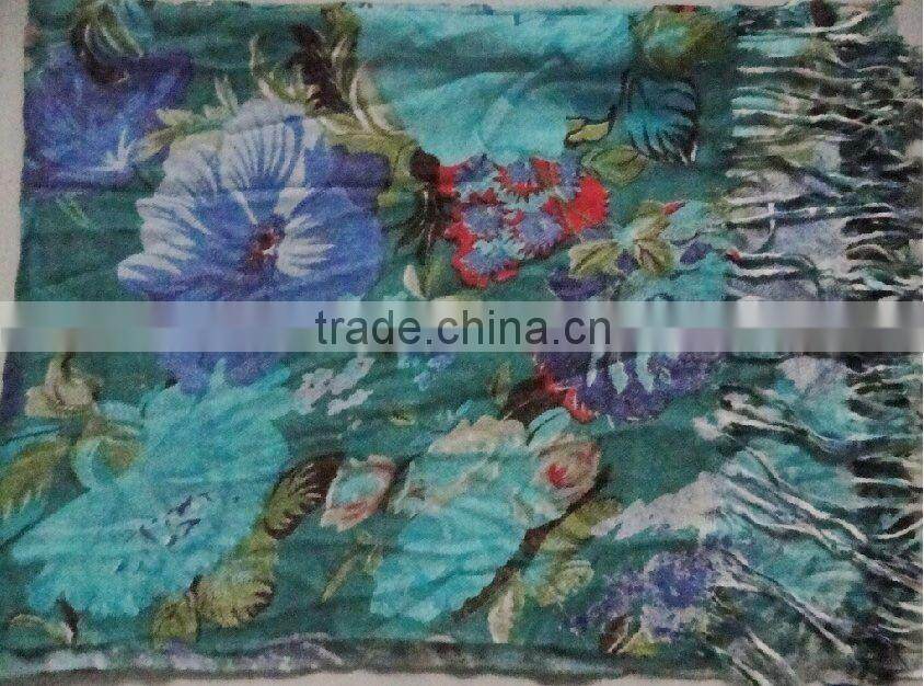 S071 popular pashmina stylish winter rectangle islamic scarf