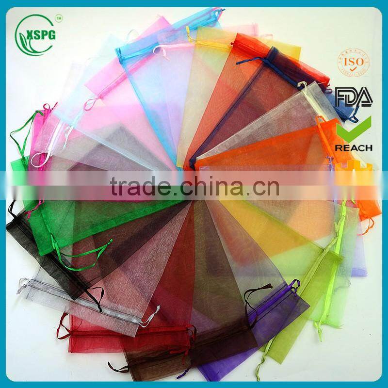 customized drawstring jewerly organza bag