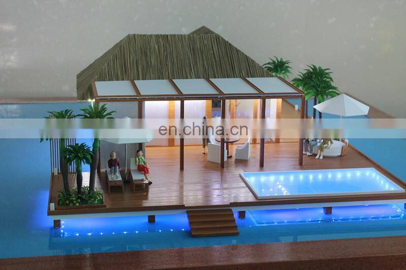 Lanhufushi Resort Maldives interior scale model, Classic architectural design