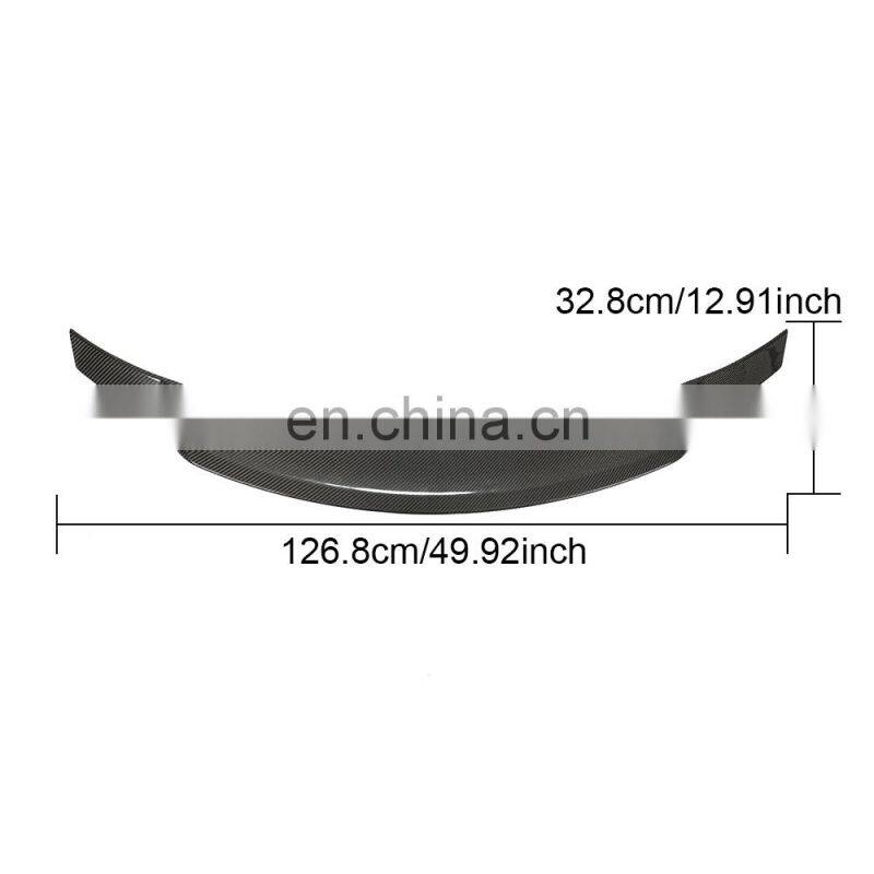 C Class C205 Carbon Fiber Rear Boot Lip Spoiler for Mercedes Benz C250 C300 C350 C63 C43AMG Coupe 2-Door 2015-2019