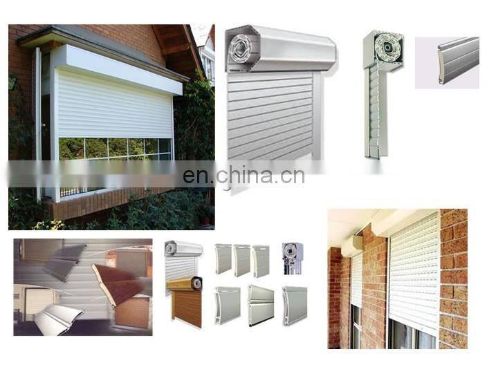 Aluminum alloy roller door electric roll up shutter to ceiling windows