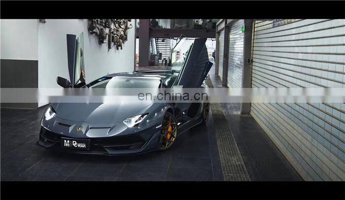Runde SVJ Style For Lamborghini Aventador Lp700 LP720 FRP+CF Body Kit Car Front Rear Bumper Hood Spoiler Exhaust Fender