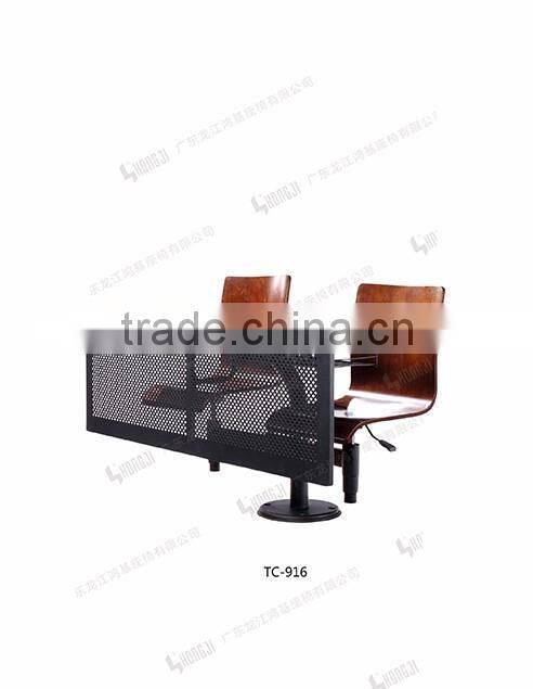 Own patent school desk student chair school furniture TC-916-V for classroom
