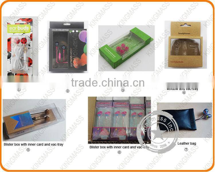 2014 newest gift packaging set Personalized phone cases + earphones (Customized color and patterns)