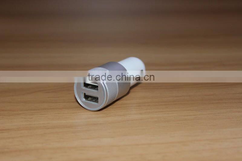 zhongshan JL-U666 car charger factory 12~24v Dual USB Car Charger 3.1A Quick Charge