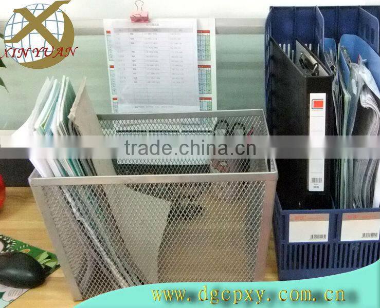 metal basket used in the office
