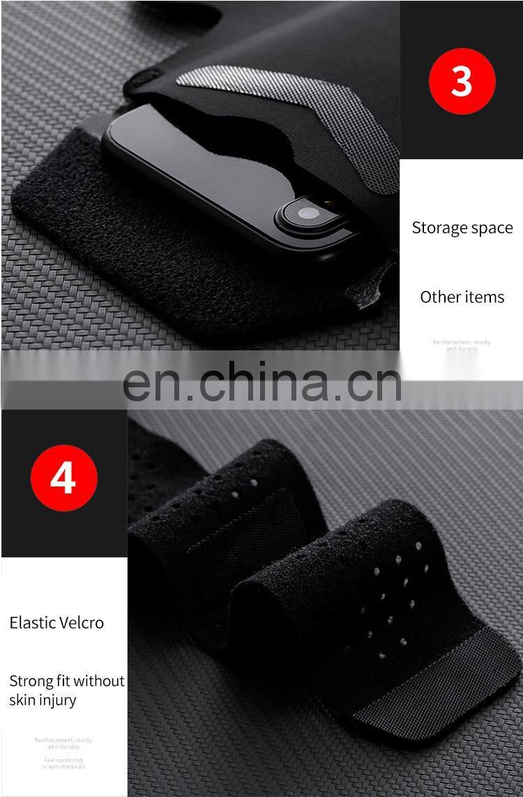 Running mobile phone arm bag men and women sports fitness mobile phone arm cover touch screen arm bag universal
