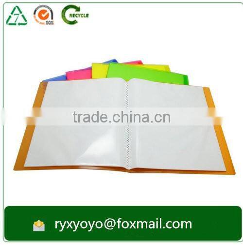 wholesale office a4 size 30 pocket pp plastic document display file folder
