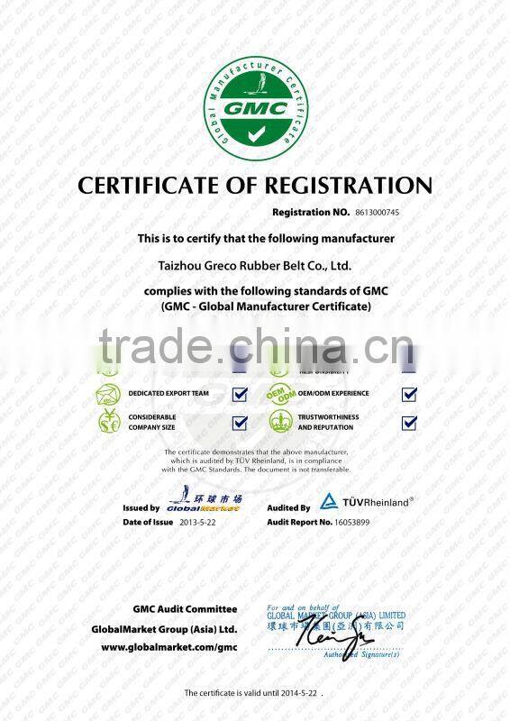 greco high qulity banded v belts