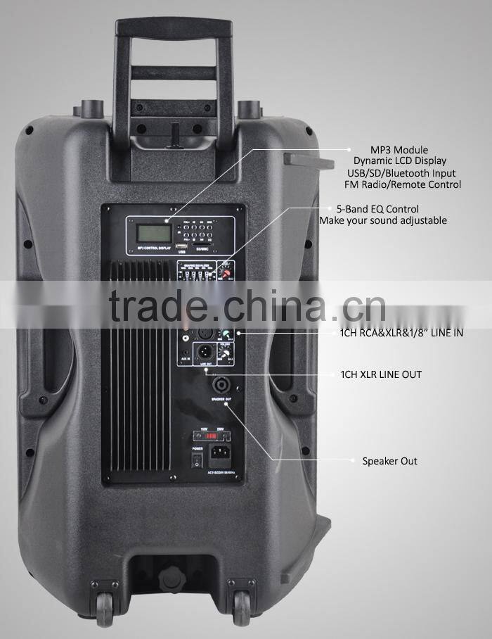 Sound System Remote Controller Speaker 15 Inch PMD15AMXLQL-2SP-BT