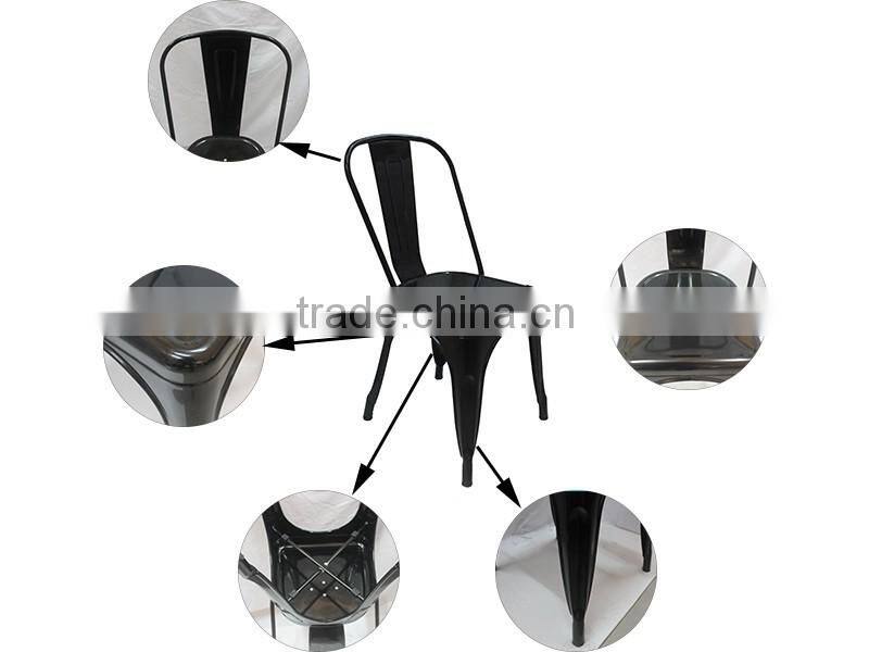 Different colors top quality home metal chair high bar stool for dining room