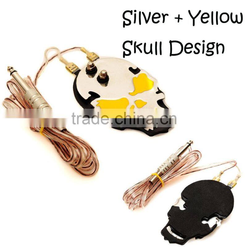 Skull designs Individuality Power Pedal Generator For All Kinds of Power Supply of Tattoo Machine microblade eyebrow