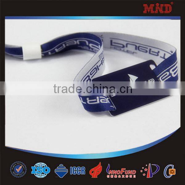 MDW204 Custom Design One Time Use Disposable NFC Woven RFID Wristband for Event