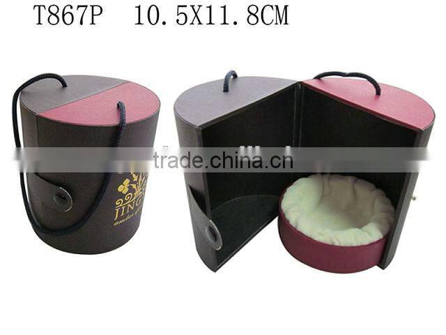 Fantastic Round Perfume Box With Tray Inside T867P