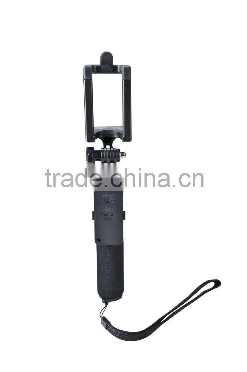 Mini selfie stick with bluetooth, flexible extendable monopod, smartphone stick