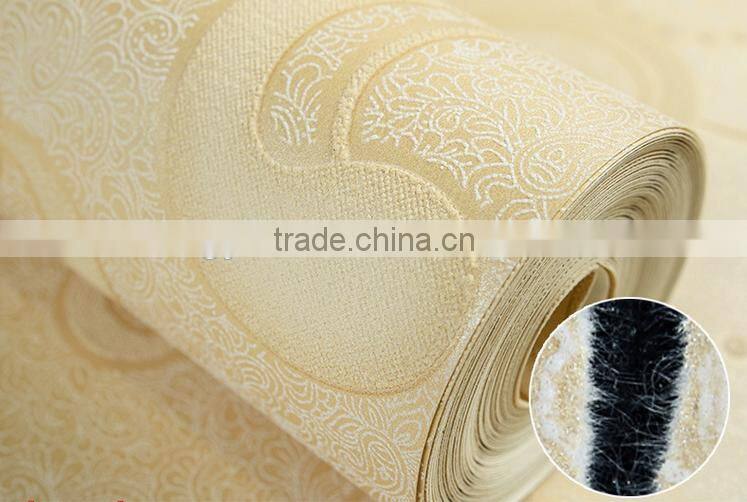 2015 European style Embossed 3D wallpaper