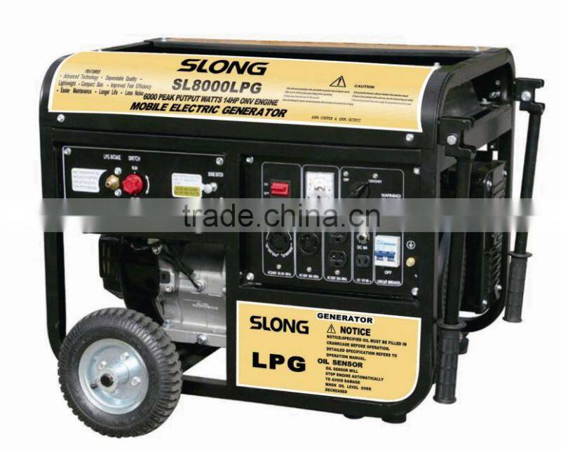Home use LPG, Natural gas, gasoline generators 1.5~6.0kw at 50hz