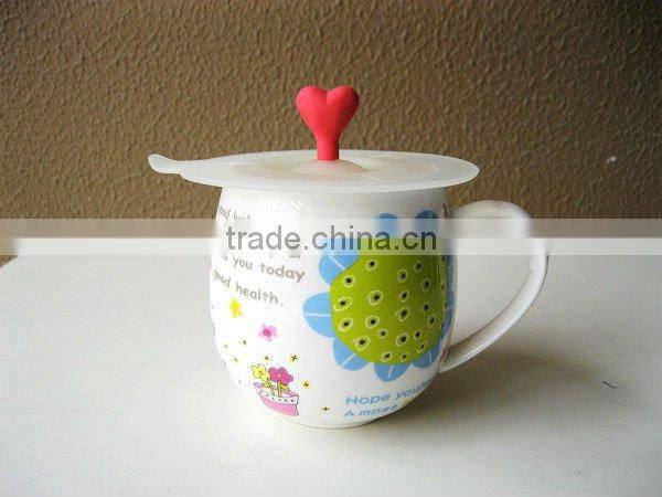 cute silicone coffee cup cover