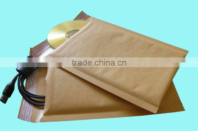 white kraft bubble mailer