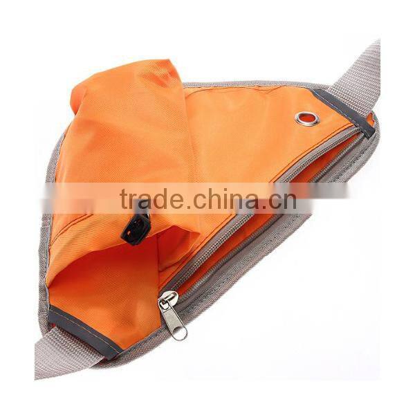 waterproof waist pouch, chest backpack, Fitness belt Orange