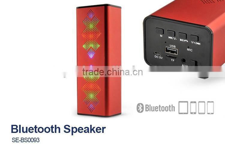 Portable Bluetooth speaker with FM radio Shinning Metal material enjoy music