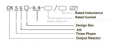 75A/0.26uH Three Phase Output Reactors Using for FUJI Devices