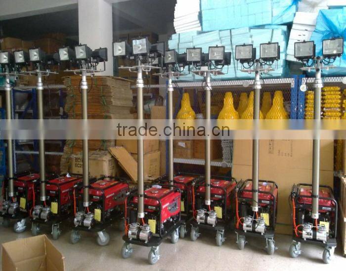 telescopic mast light/lighter tower mounted on small car skype:sunnylh3