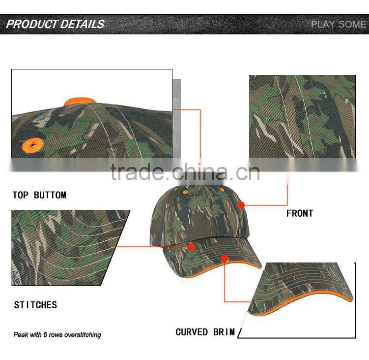 Orange sandwich sample free camo blank baseball cap rack