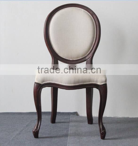 louis round back wooden ghost chair