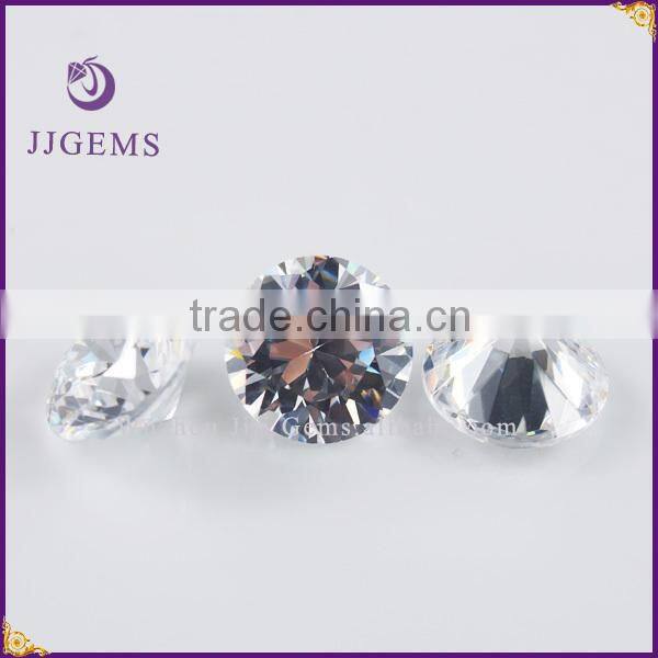 Bulk large in stock 1.5mm white round cubic zirconia