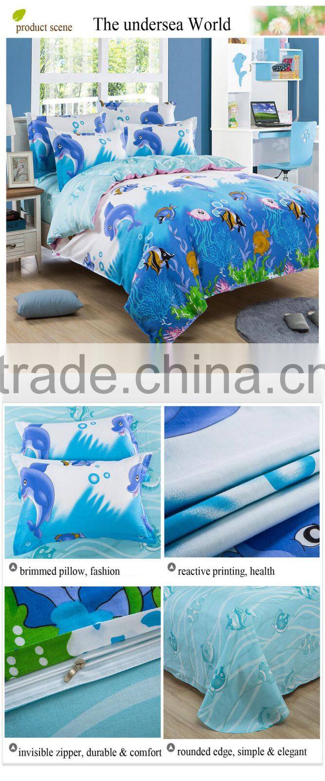 cotton twill reactive printing bedding set