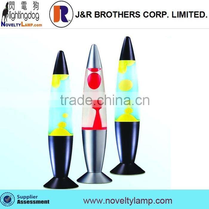 13" colorful plating matel base lava motion lamp
