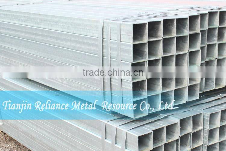 DIAMETER 50*50MM GALVANIZED SQUARE STEEL PIPE