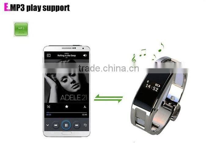 D8 Fashionable Sports Mate Smart LED Bluetooth Bracelet With OLED Display