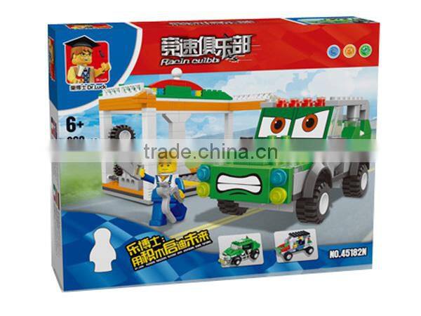 Assembly block racing car funny blocks play set