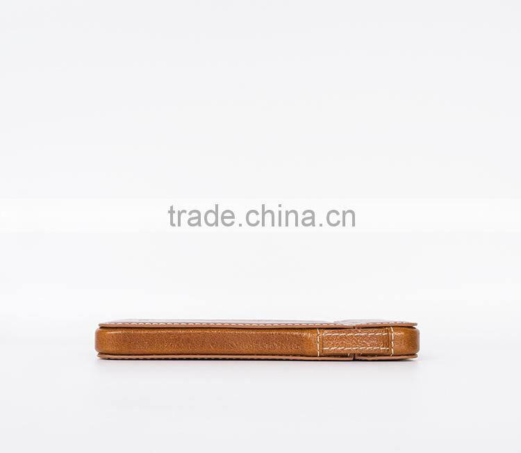 Top layer leather mobile phone real oem leather case for iphone6/plus
